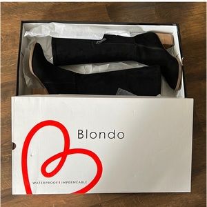 Blindó Black Suede Nada Boots Size 8